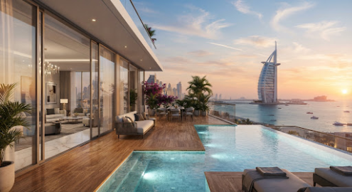Luxury penthouse with sea view